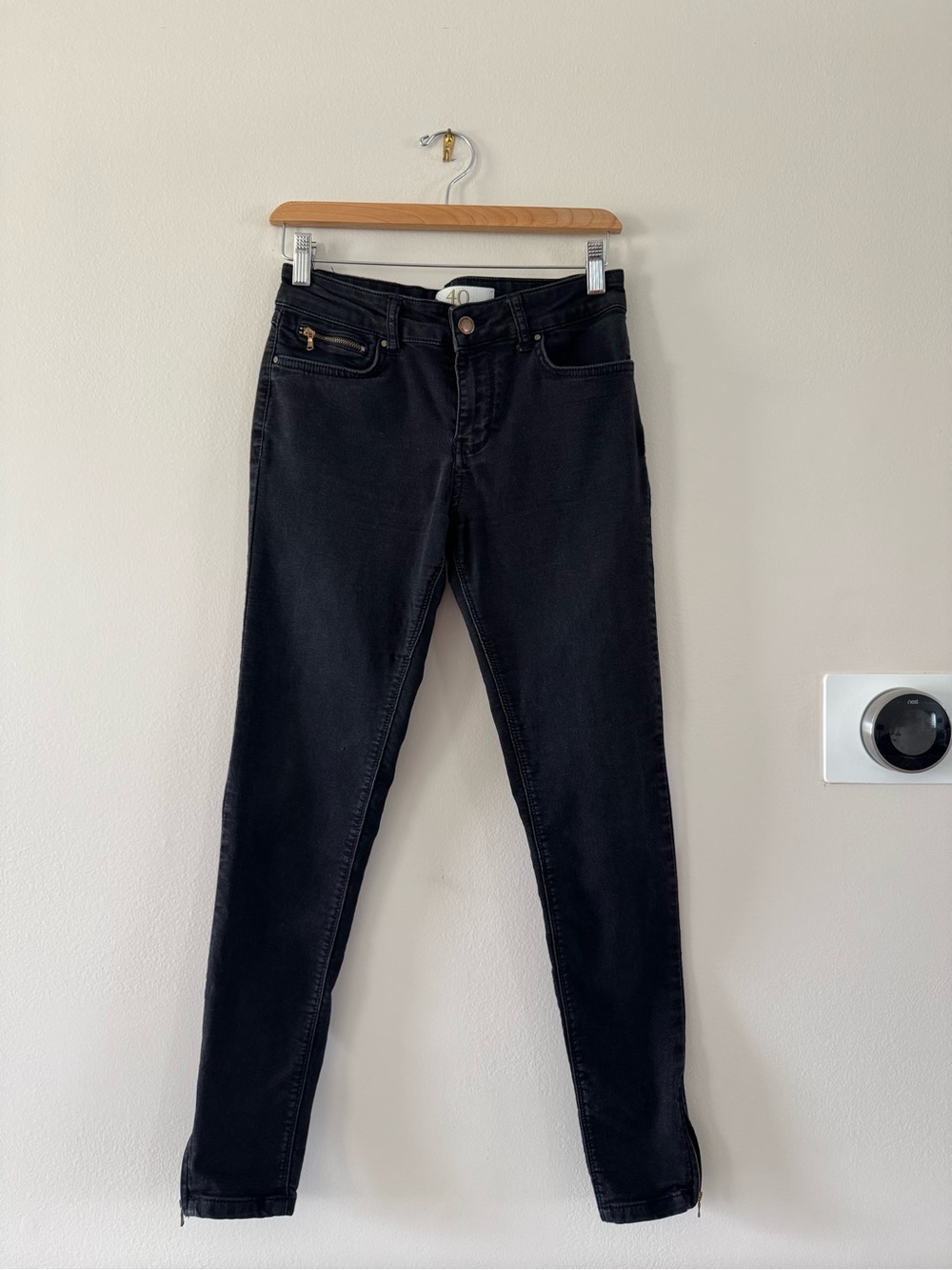 Zara Black High-Rise Skinny Jeans